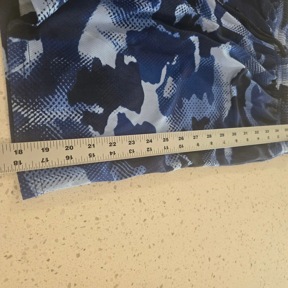 The Childrens Place Shorts Boys 16 ‎ XXL Blue Camo Active Mesh Drawstring